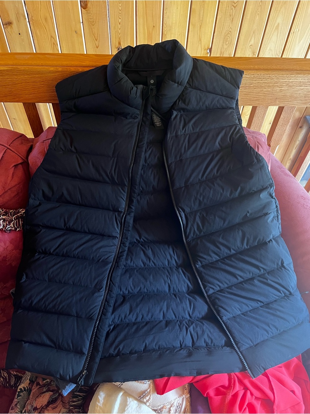 lululemon athletica Black Quilted Puffer Vest - Small